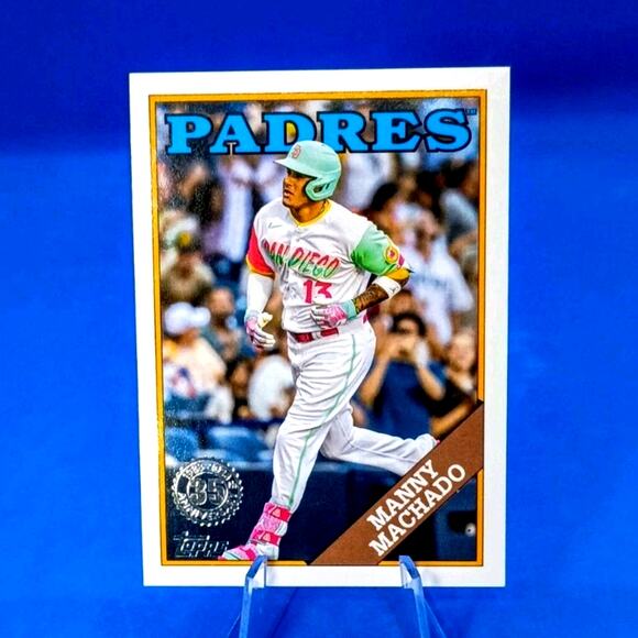 2023 Topps Series 1 - 1988 Topps Baseball Manny Machado #T88-47 - Picture 2 of 3